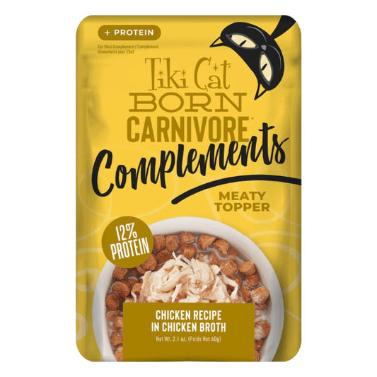 Tiki Cat Complements Chicken Recipe in Chicken Broth Wet Cat Food Topper