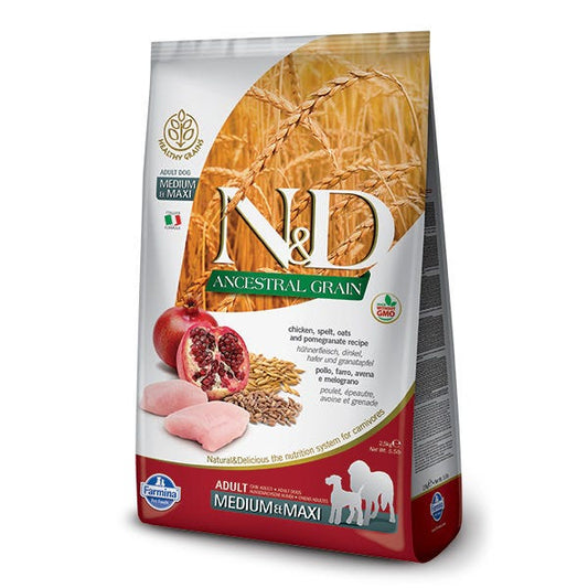 Farmina N&D Ancestral Grain Chicken Pomegranate Med/Maxi