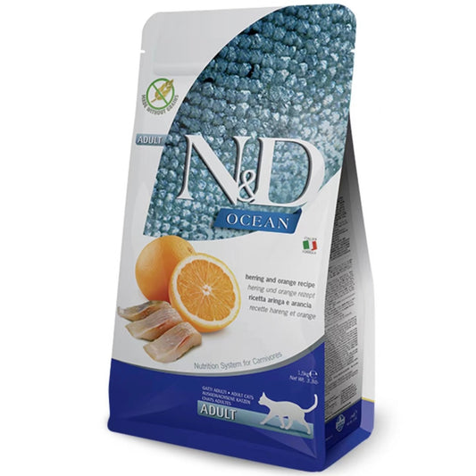Farmina N&D Herring & Orange Adult Cat Dry Food