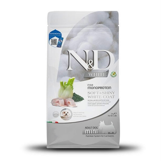 Farmina N&D White Coat Sea Bass, Fennel & Kelp Mini