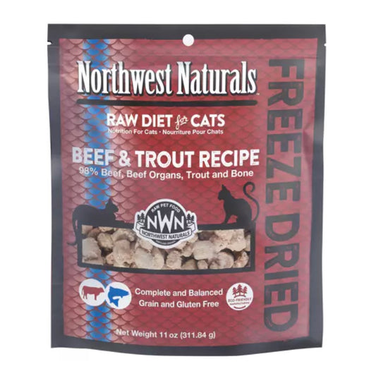 Northwest Naturals Freeze-dried Beef/Trout Recipes Cat Food