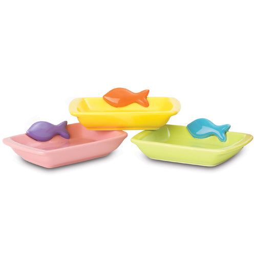 Petrageous Designs Tiny Fish 5.5” Lime, Pink, Yellow
