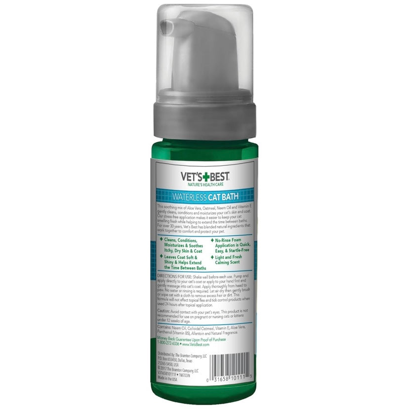 Vets Best Waterless Cat Bath 4oz