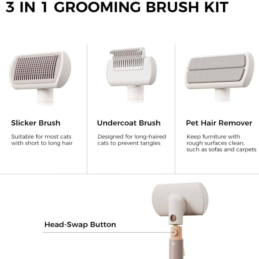 VOOCOO 3-in-1 Pet Grooming Kit