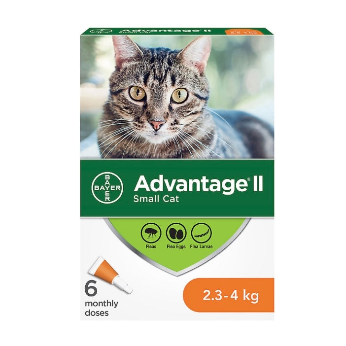 Advantage II Flea Protection - Small Cats (2.3-4kg)