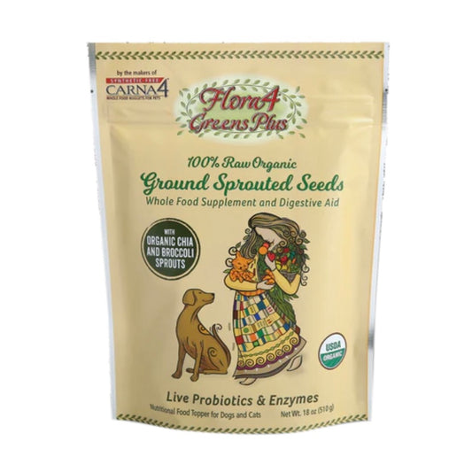 CARNA4 Flora4 Sprouted Seeds Topper - Greens Plus with Broccoli & Chia