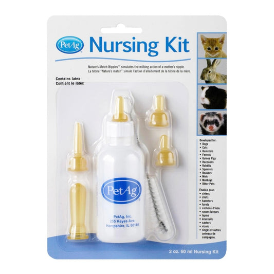 PetAg NURSING KIT (Includes bottle, nipple & brush)