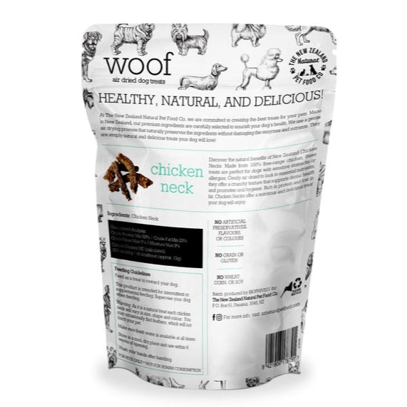 Woof Air Dried Chicken Neck Treats