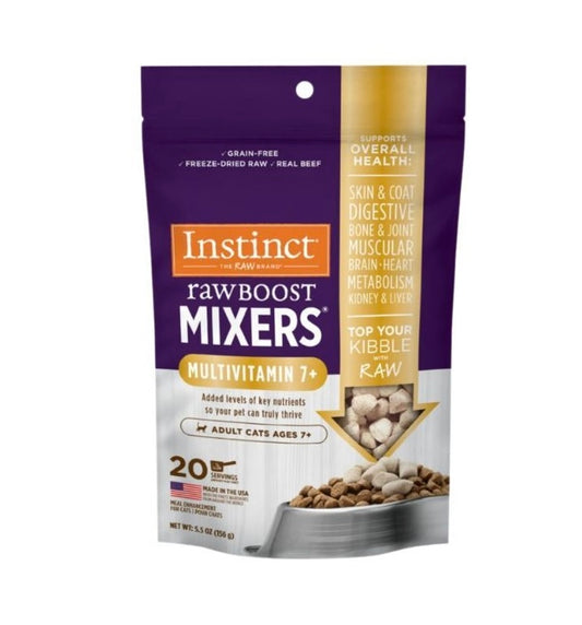 INSTINCT Raw Boost Mixers Multivitamin Topper 7+ Adult Cat Freeze-Dried Food