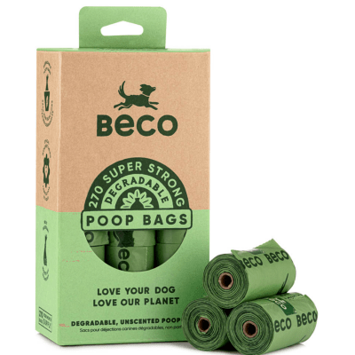 BECO PETS Poop Bags Value Pk - 270 bags (18 rolls of 15)
