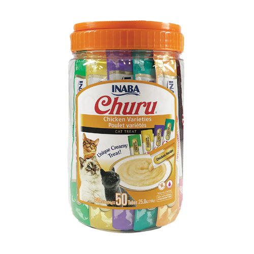 INABA CHURU PURÉES VARIETY PACK Chicken Recipes (50 Pack)