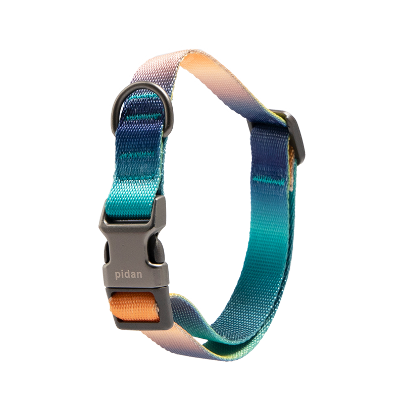 PIDAN Dog Collar with Metal Buckle Gradient Style
