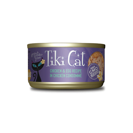 Tiki Cat Chicken & Egg Recipe in Chicken Wet Cat Food