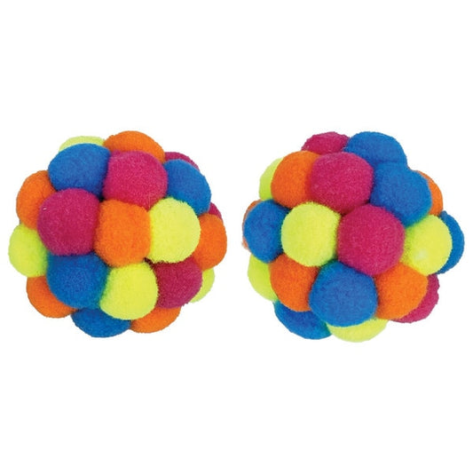 Multipet PomPom Rattle Cat Toy