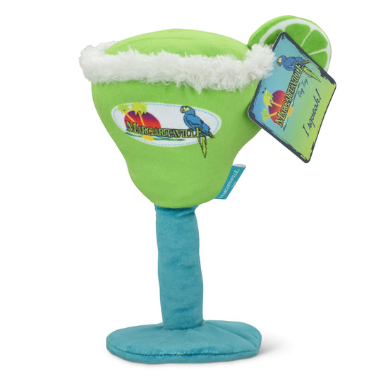 Multipet Margaritaville Margarita Glass 8" Assorted Dog Toy