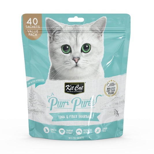 KitCat PurrPuree Tuna & Fiber (Hairball)