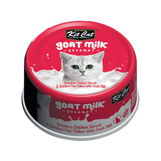 KitCat Goat Milk Gourmet Chicken & Fish Flakes