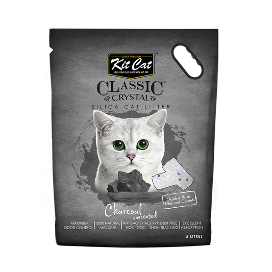 KitCat Crystal Litter Charcoal Unscented