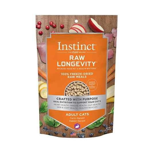 INSTINCT Longevity Freeze Dried Raw Meals Adult Rabbit Cat