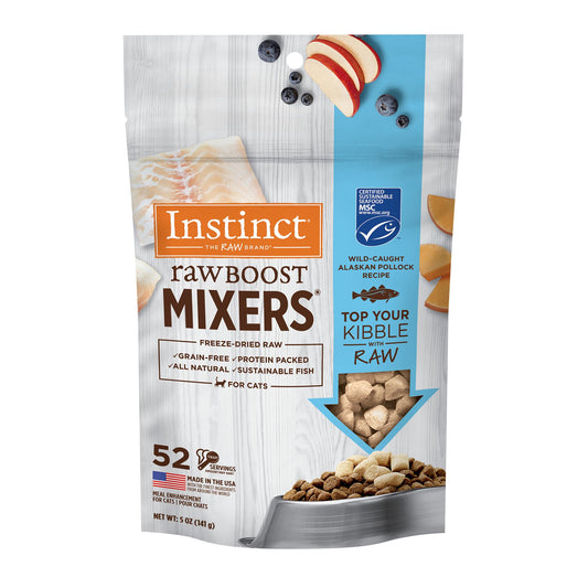 INSTINCT Raw Boost Mixers Wild-Caught Alaskan Pollock Cat Freeze-Dried Food
