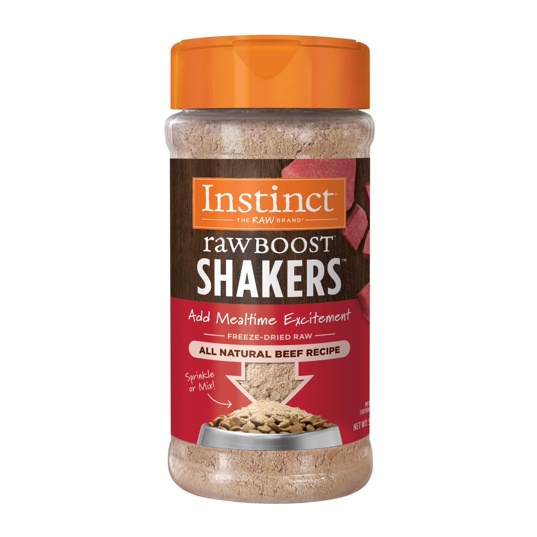INSTINCT Raw Boost Shakers Real Beef Dog