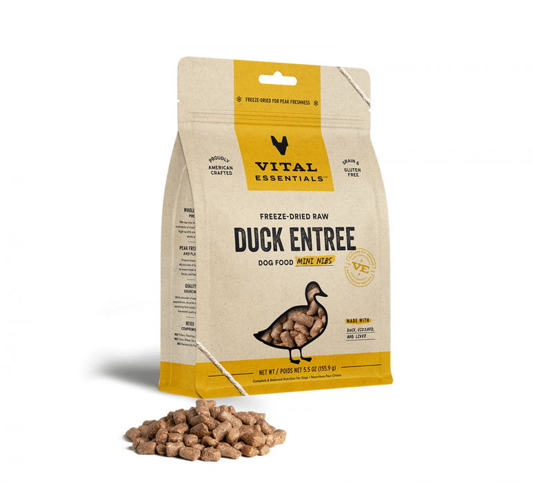 VE Duck Entree Mini Nibs FD Dog Food