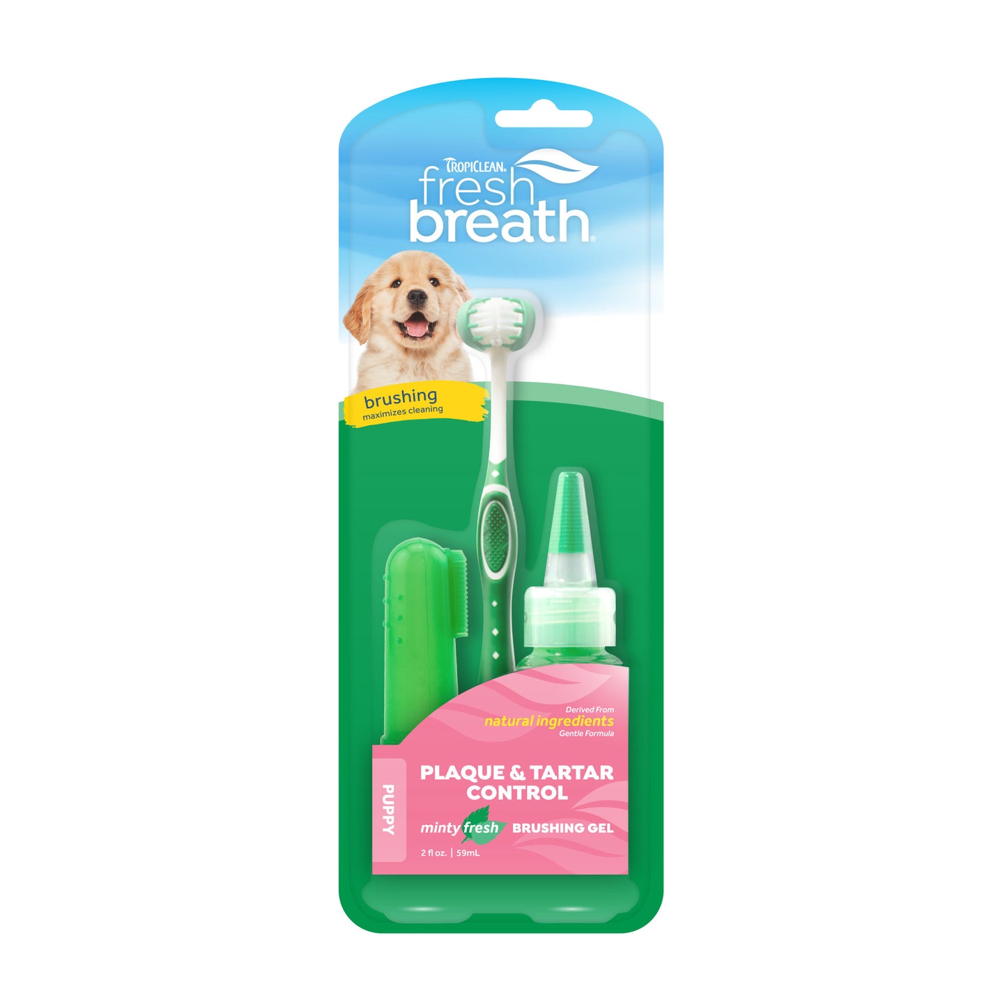 Tropiclean Fresh Breath Oral Care Kit Puppies 3pc