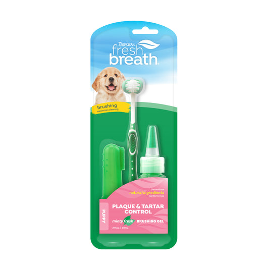 Tropiclean Fresh Breath Oral Care Kit Puppies 3pc