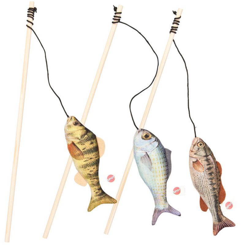 SPOT Gone Fishin' Teaser Wand Assorted Cat Toy