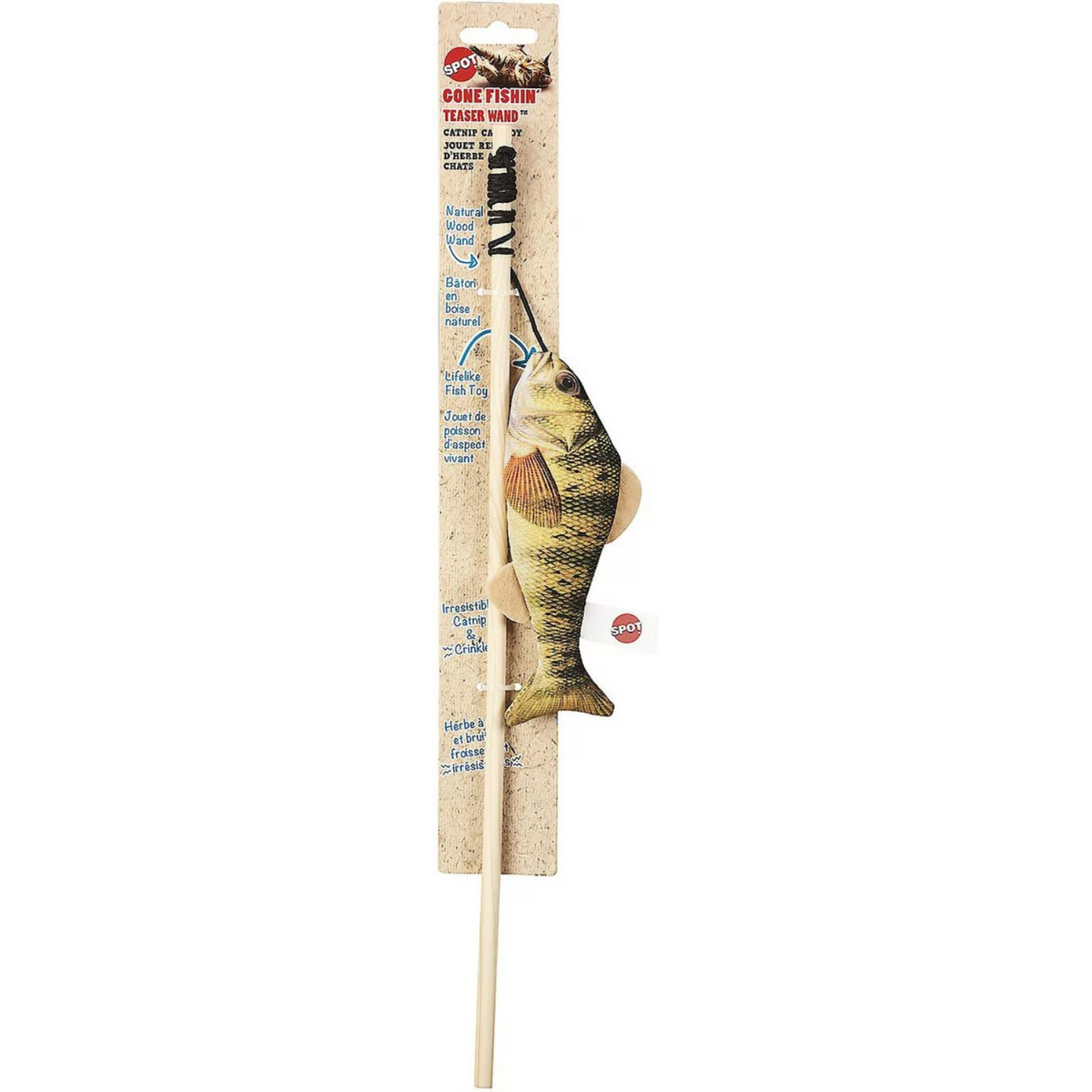 SPOT Gone Fishin' Teaser Wand Assorted Cat Toy