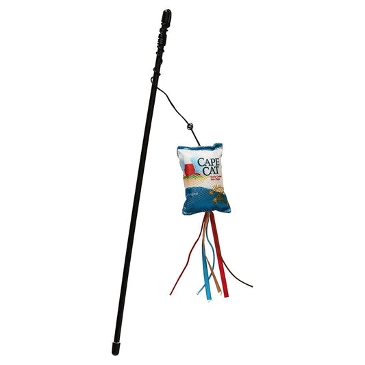 SPOT Fun Food Cape Cat Wand 18" Cat Toy