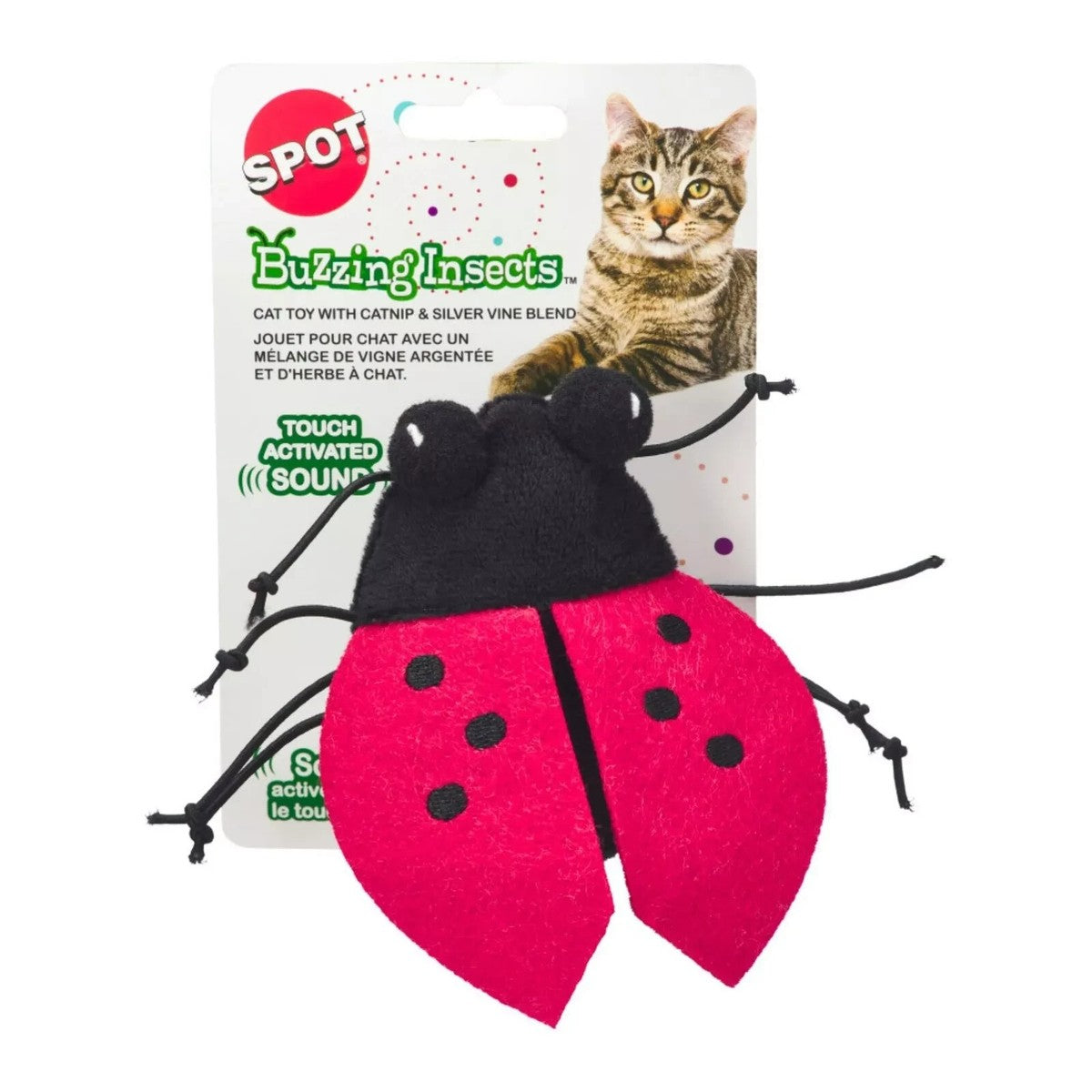 SPOT Buzzing Insects Assorted Cat Toy 5"