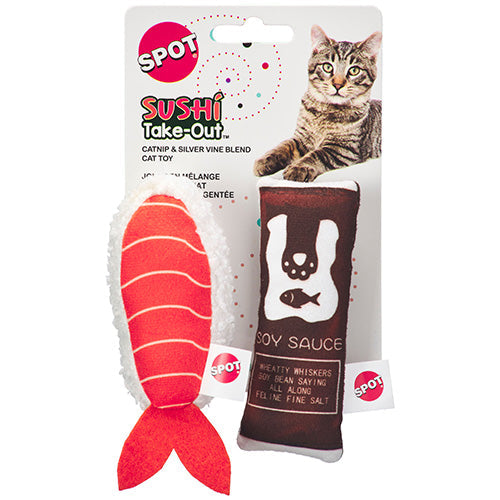 SPOT Sushi Take Out Assorted Cat Toy
