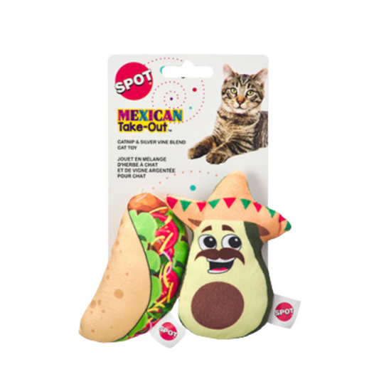 SPOT Mexican Take Out Assorted Cat Toy