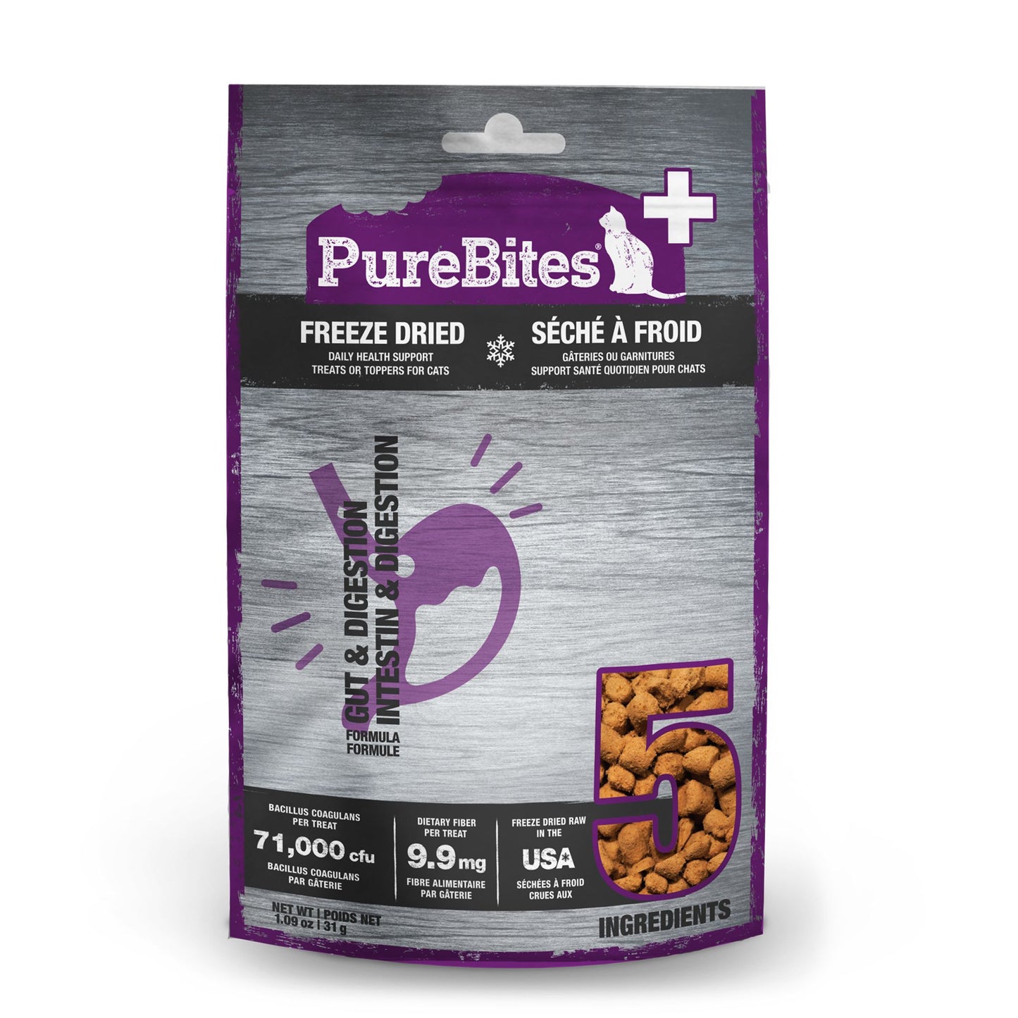 PureBites Gut & Digestion Freeze-Dried Cat Treats
