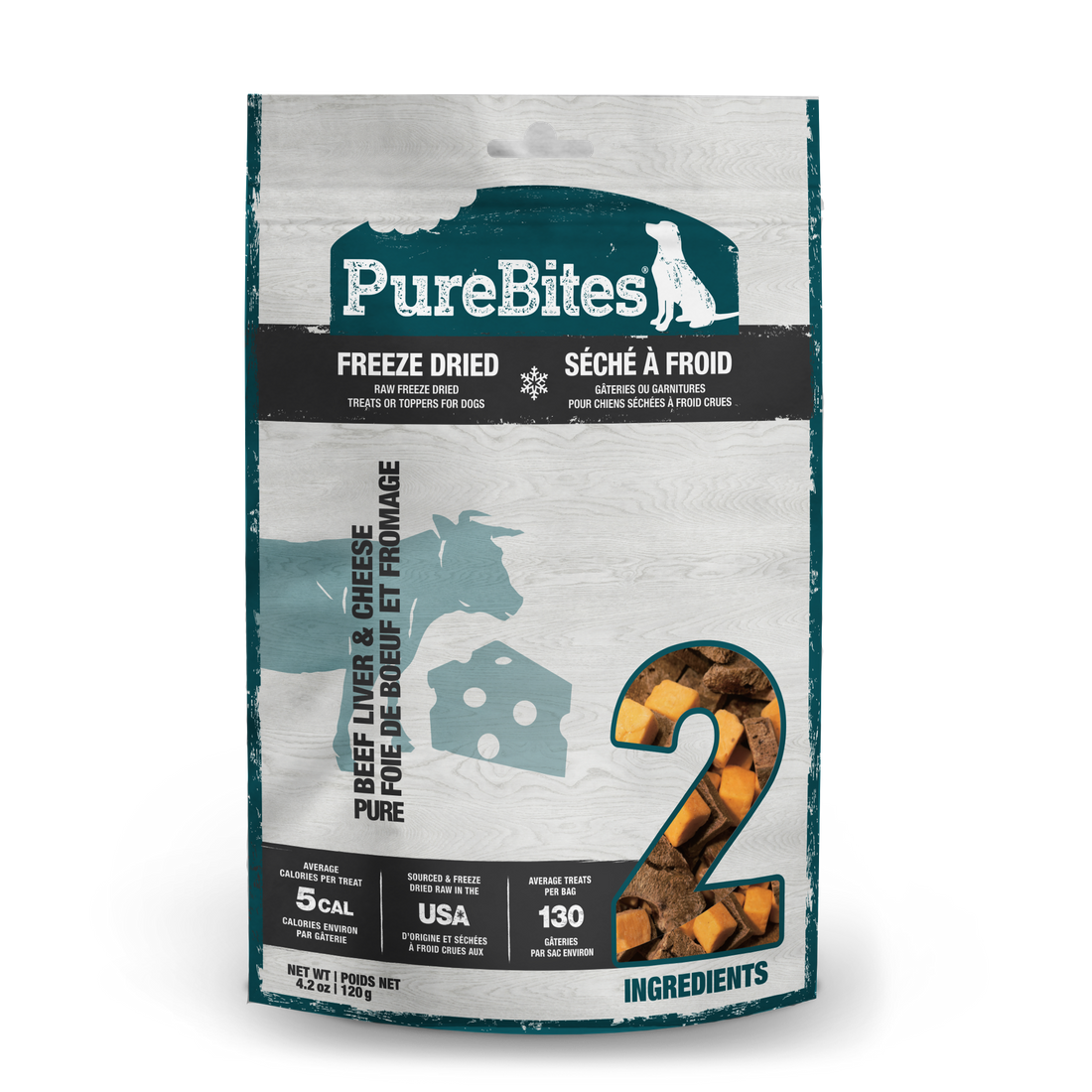 Purebites Beef & Cheese Freeze-Dried Dog Treats