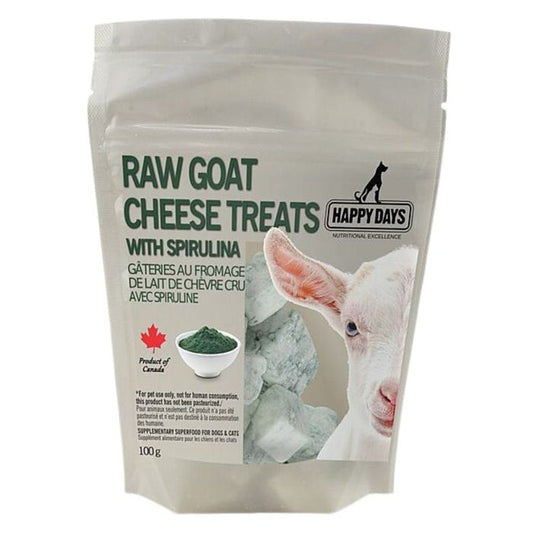 Happy Days Raw Goat Cheese Treats with Spirulina