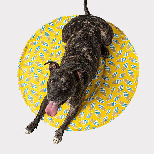 GF PET Ice Mat Round Yellow