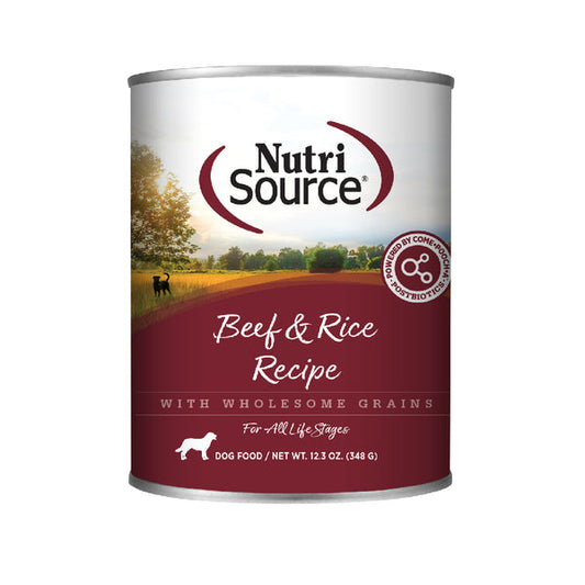 NutriSource Beef & Rice Dog Cans