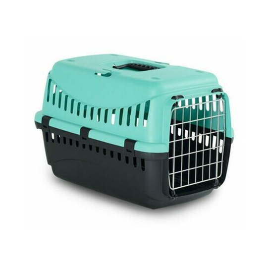 Bergamo Gipsy Metal Door Pet Carrier - Light Blue