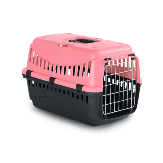 Bergamo Gipsy Metal Door Pet Carrier - Coral