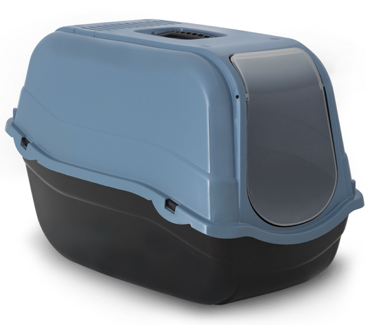 Bergamo Litter Pan Romeo with Top and Filter - Blue