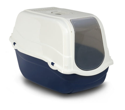 Bergamo Litter Pan Romeo with Top and Filter - Night Blue