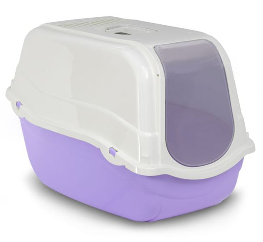 Bergamo Litter Pan Romeo with Top and Filter - Lilac