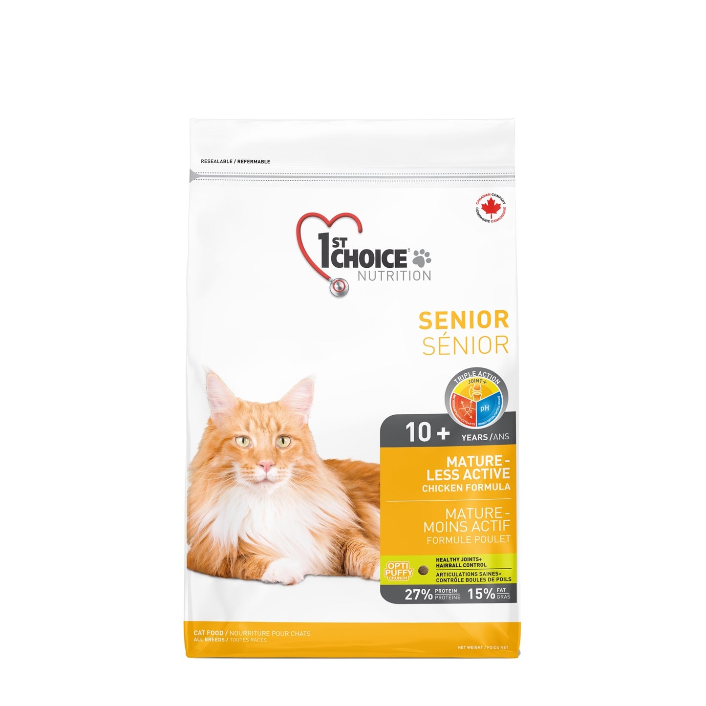1st Choice Mature-Less Active Senior Cat - Chicken Formula