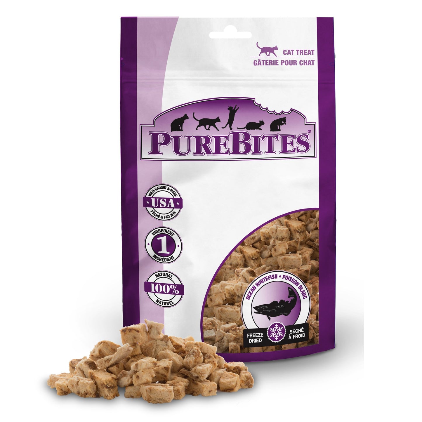 PureBites Ocean Whitefish Freeze-Dried Cat Treats