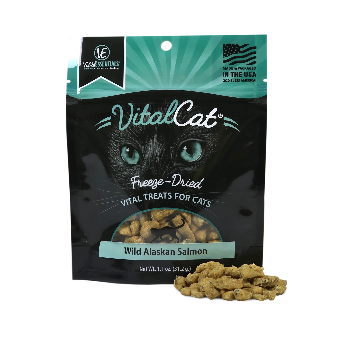 VE VitalCat Wild Alaskan Salmon Freeze-Dried Treats 1.1 oz