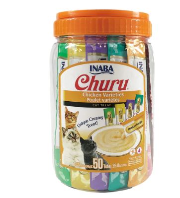 INABA CHURU PURÉES VARIETY PACK Chicken Recipes (50 Pack)