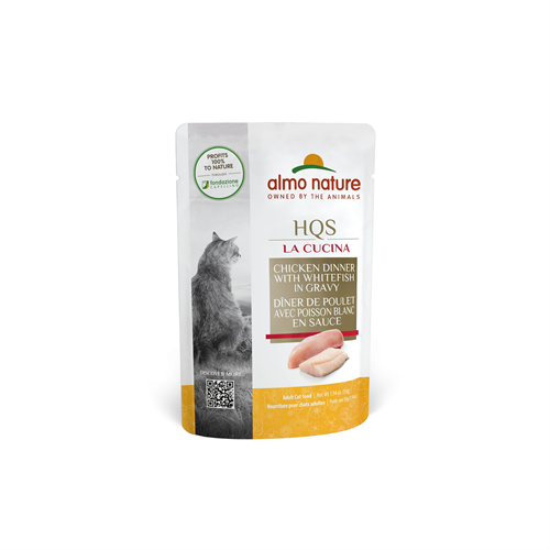 Almo Nature La Cucina Chicken w/ Whitefish in Gravy Cat Pouch