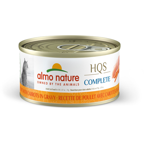 Almo Nature HQS Complete Chicken with Carrot in Gravy Cat Can